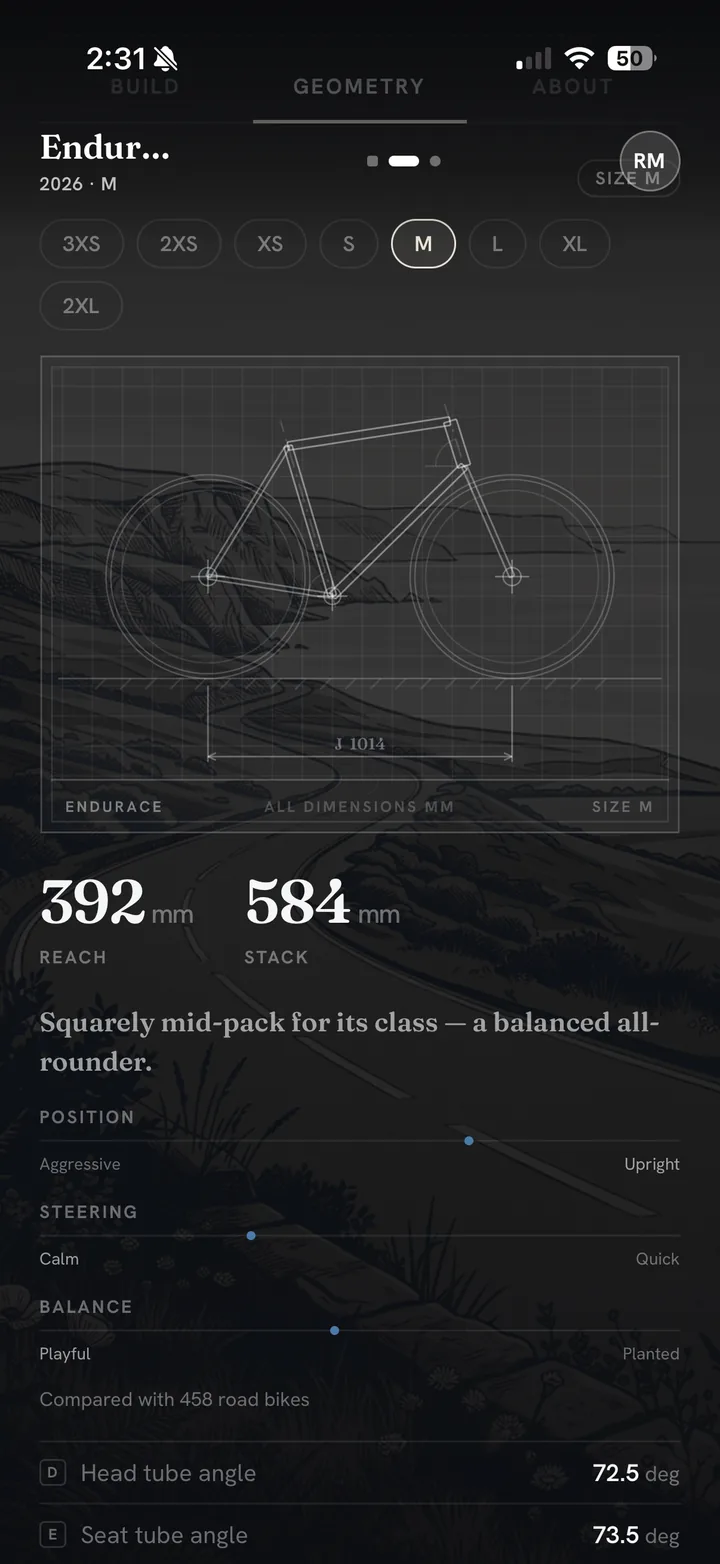 Quiver geometry view showing a frame blueprint and measurements